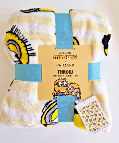 Primark minions throw blanket - primark,