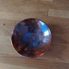 Bandalasta  3 1/4" (8.5cm), multi coloured small pin bowl, dish. Melmex,Beetle,