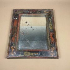 Antique Indian Painted Mirror