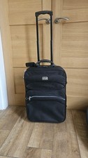 Antler Cabin Bag Luggage Black Suitcase  2 Wheels Telescoped Handle 