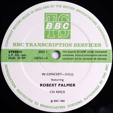 Robert Palmer - In Concert -