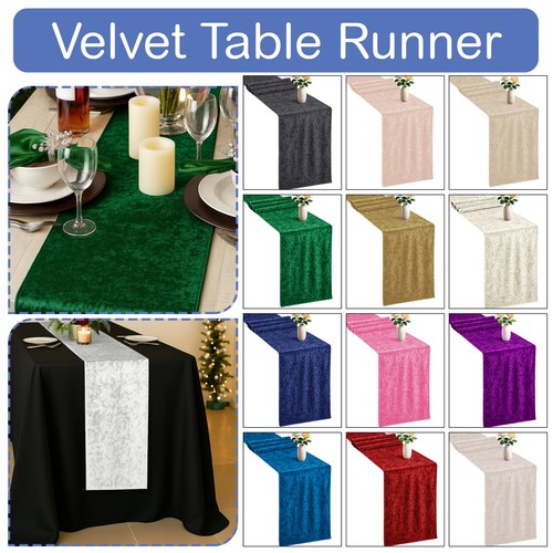 Velvet table runner 33x274cm - runner,