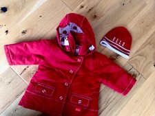 Elle Designer Baby Girl Coat And Hat In Red Age 6 Months So Cute 