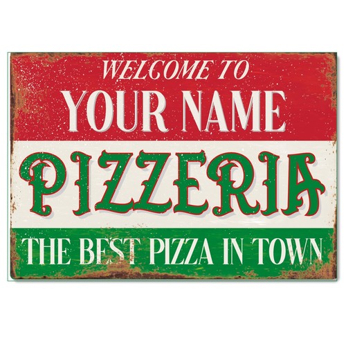 Personalised pizzeria sign - personalised,