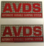 KAWASAKI GPZ GPZ600R ZX600R NINJA AVDS FORK DECALS X 2