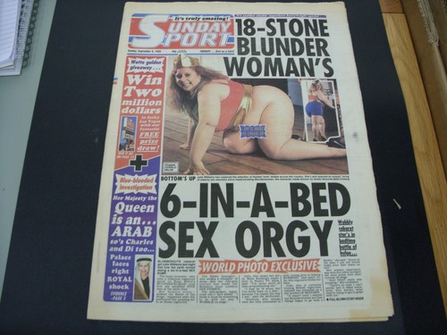 Vintage sunday sport newspaper - vintage,