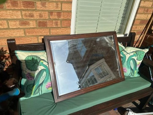 Antique edwardian overmantel - antique,