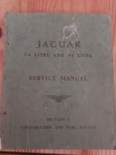 Jaguar Service Books, 2.4 & 3.4 Litre,genuine Jaguar Service Literature