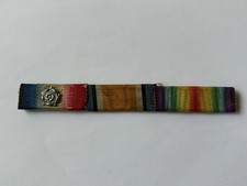 WW1 Medal Ribbon Bar With Rosette.