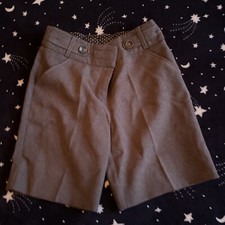 Girls Grey School Shorts Pockets Miss e-vie Uniform Ex Condition