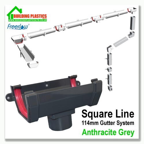 Square line guttering - line, &