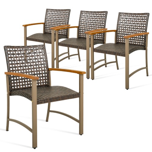 Set patio dining chairs - 4,