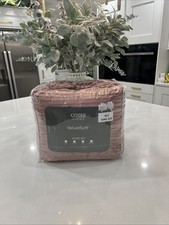 Cozee Home Large Dobby Striped Velvetsoft 4 Piece Duvet Set Pink King