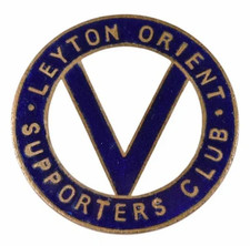 Vintage Old Leyton Orient Football Club Supporters Club Members Enamel Badge