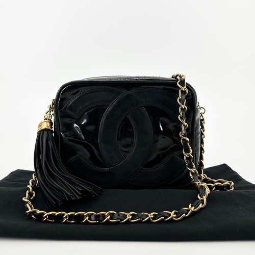 Chanel tassel patent vintage - chanel,