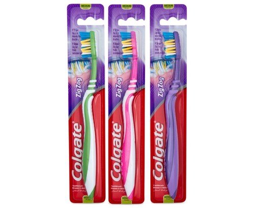 Toothbrush zig zag colgate - toothbrush,