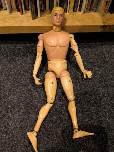 Vintage action man figure - action,
