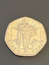 Wounded soldier 2006 50p coin