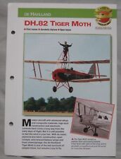 Aircraft of the World Card 11 , Group 15 - De Havilland DH.82 Tiger Moth