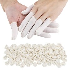 FINGER COTS WHITE RUBBER LATEX