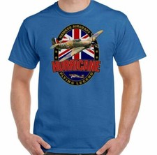 HAWKER HURRICANE T-SHIRT Flying Legend Battle of Britain RAF WWII Tee Top