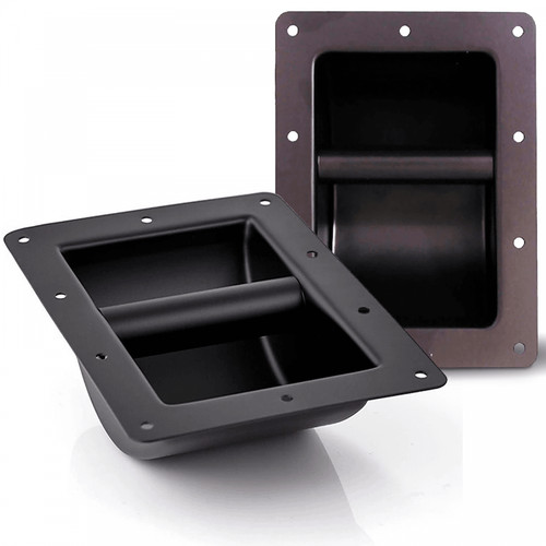 Metal handle - metal, recessed
