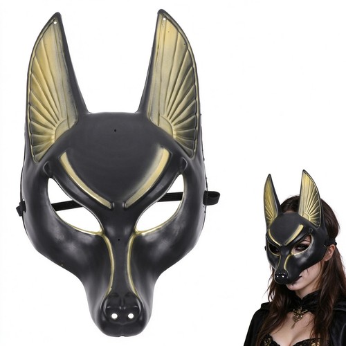 Anubis mask black plastic - anubis,