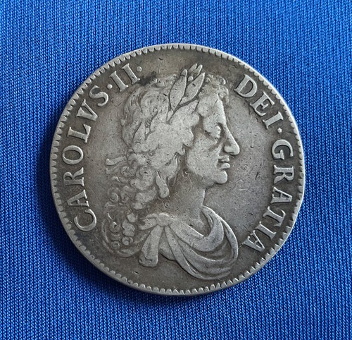 Charles 1671 silver crown - charles,