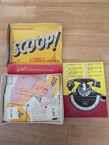 Vintage scoop 1955 board game - vintage,