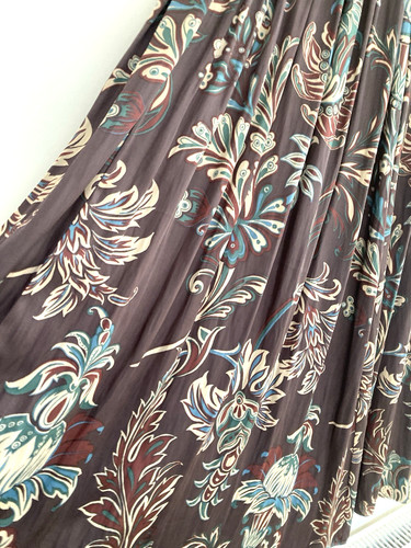 Maxi skirt floral print - maxi,