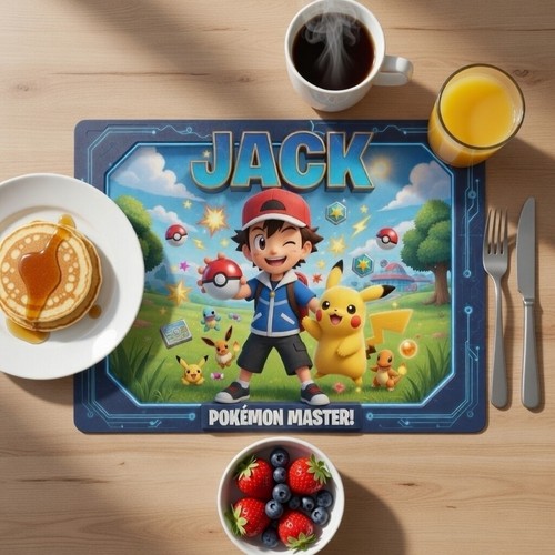 Personalised placemat pokemon - ,