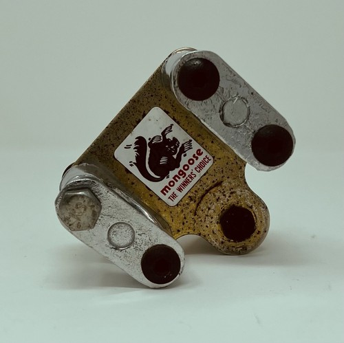 Double clamp bmx stem gold - double,