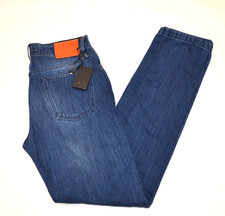 NWT KITON Mens Jeans Denim Blue Cotton button closure Us 35 Eu 51 ( 01)