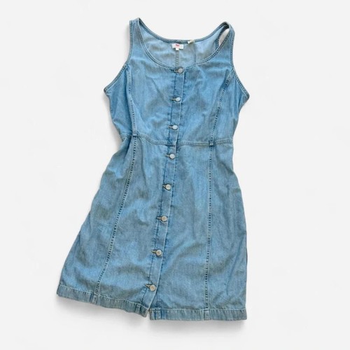 Levi denim pinafore dress - denim,