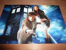 MATT SMITH & KAREN GILLAN signed 12X8 photo DOCTOR WHO + COA