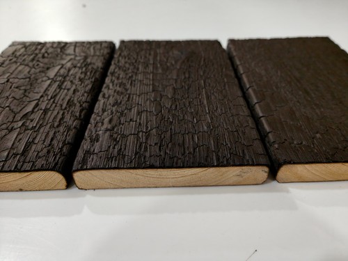 Charred cladding shou sugi ban - charred,