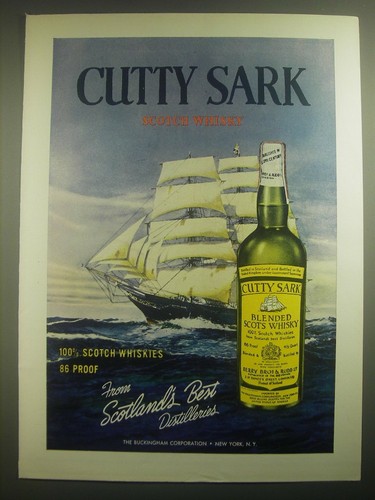 1962 cutty sark scotch - cutty,