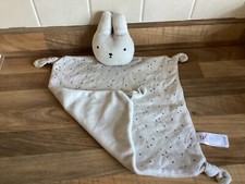 GEORGE MIFFY BUNNY RABBIT LIGHT GREY BABY COMFORTER SOFT TOY  BLANKIE UNUSED