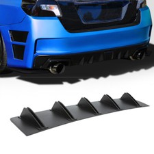 Rear Bumper Lip Diffuser Spoiler Splitter Fins For Subaru Impreza WRX STI