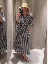 Zara Women's Striped Linen