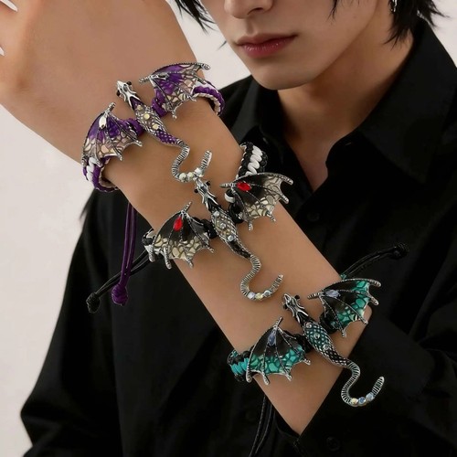 Gothic dragon bracelet unisex - bracelet,