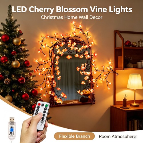 Cherry led tree branch - led,