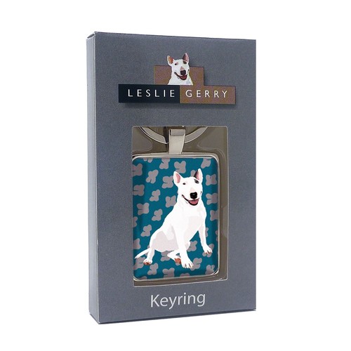 English bull terrier keyrings - english,