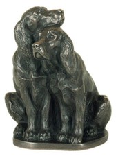 Pair of Spaniels Bronze