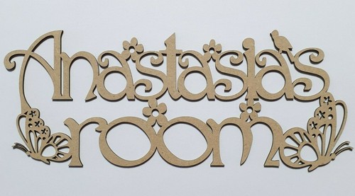 Personalised mdf door sign - door,