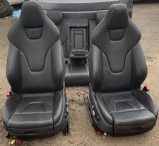 AUDI A5 S5 8T SPORTBACK 2010-2016 RECARO BLACK LEATHER BUCKET SEATS FRONT & BACK