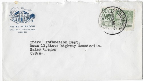 Mexico 1953 hotel mirador - mexico 1953,