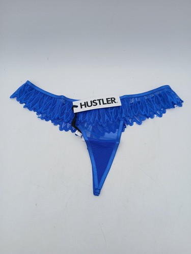 Hustler blue lace thong - hustler,