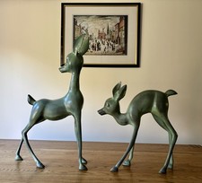 Beautiful Pair Of Vintage Deer Ornaments 