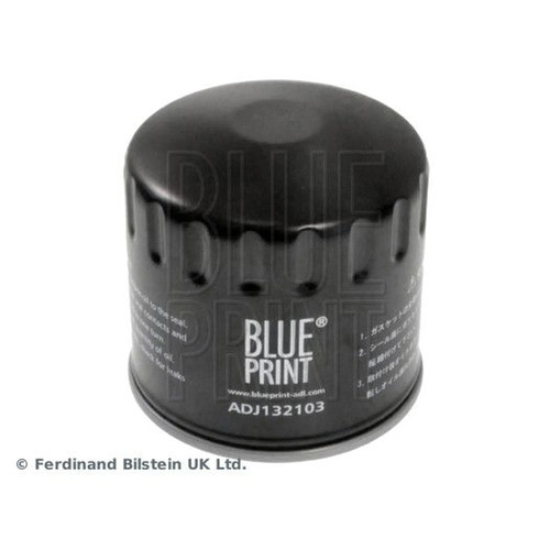Blue print engine oil filter - print,